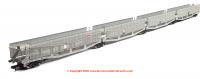 RT-OO-CAR4-437B Revolution Trains Quad set Cartic-4 car carrier - STVA light grey with mesh screens